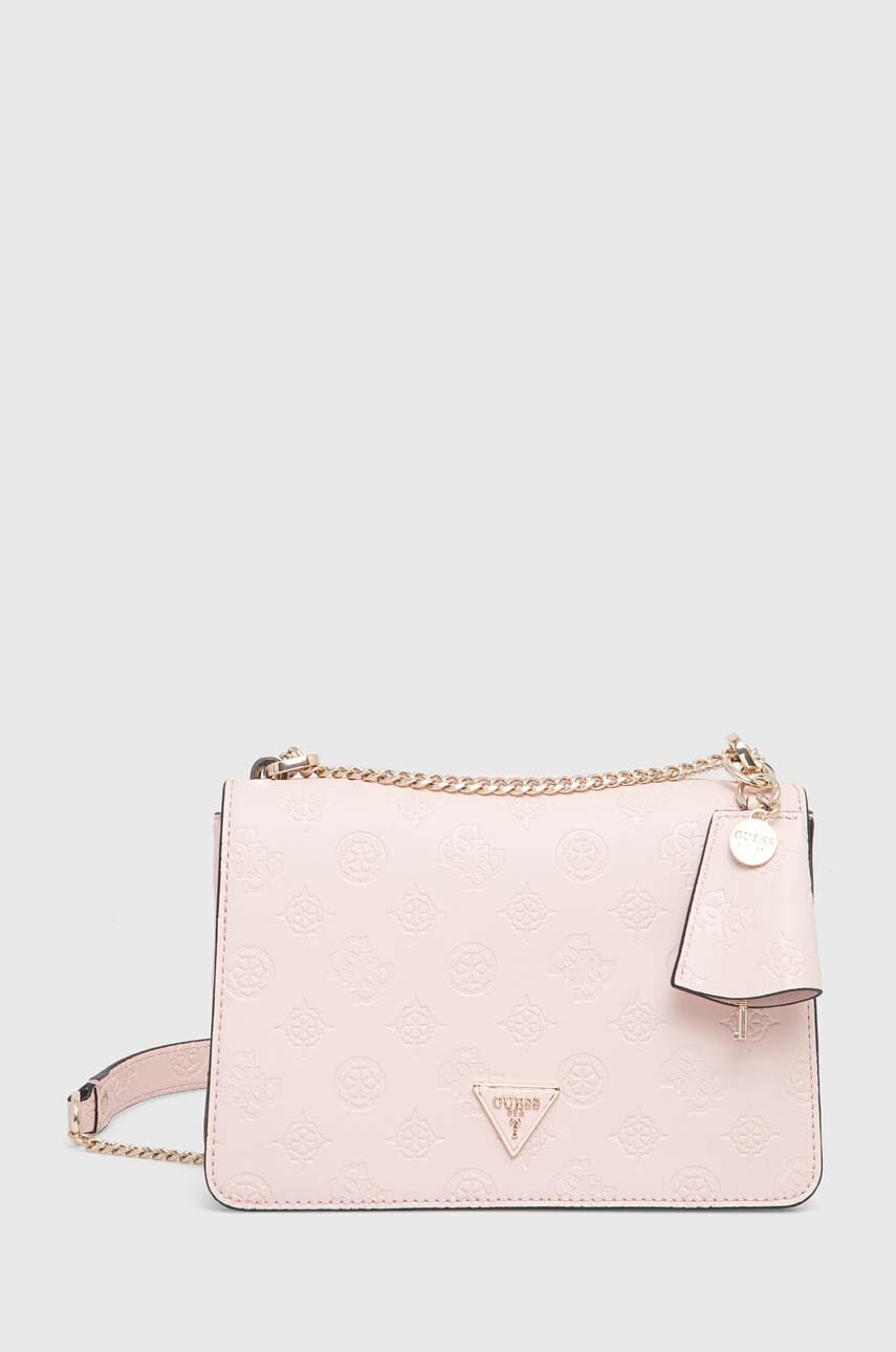 Τσάντα Guess χρώμα: ροζ