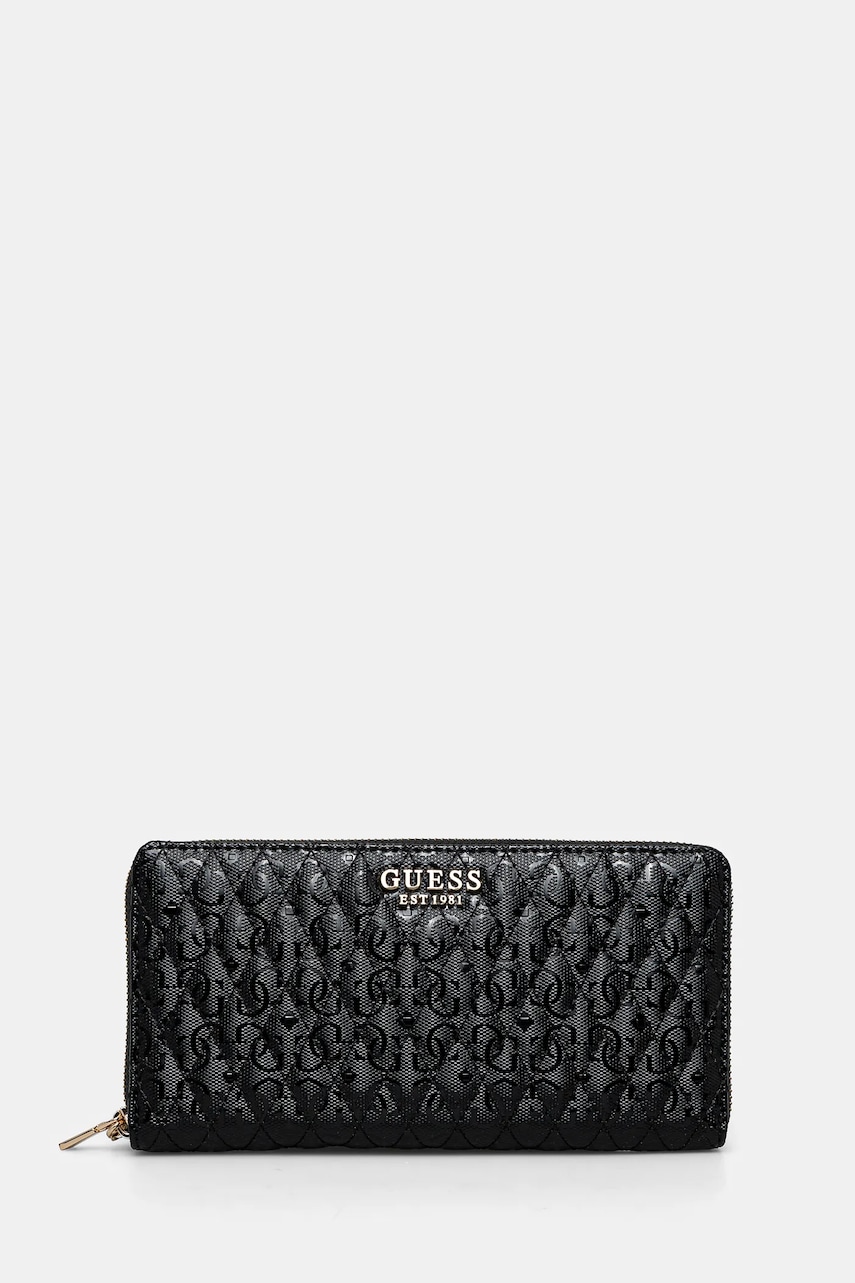 Πορτοφόλι Guess BETULA χρώμα: μαύρο, SWGG96 26163