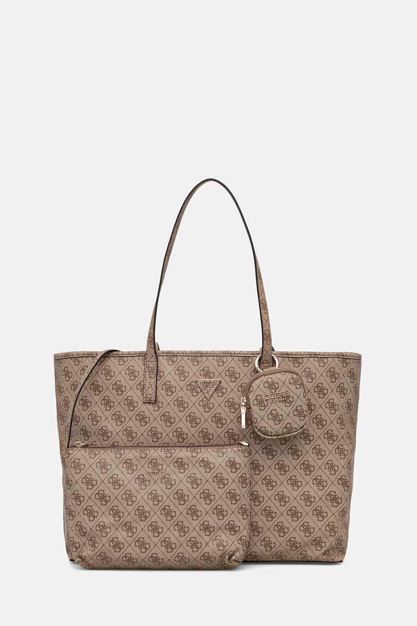 Τσάντα Guess POWER PLAY χρώμα: μπεζ, HWSL71 24240