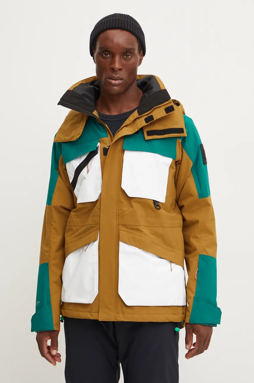 Μπουφάν Helly Hansen ULLR D Heritage Long χρώμα: καφέ, 65977
