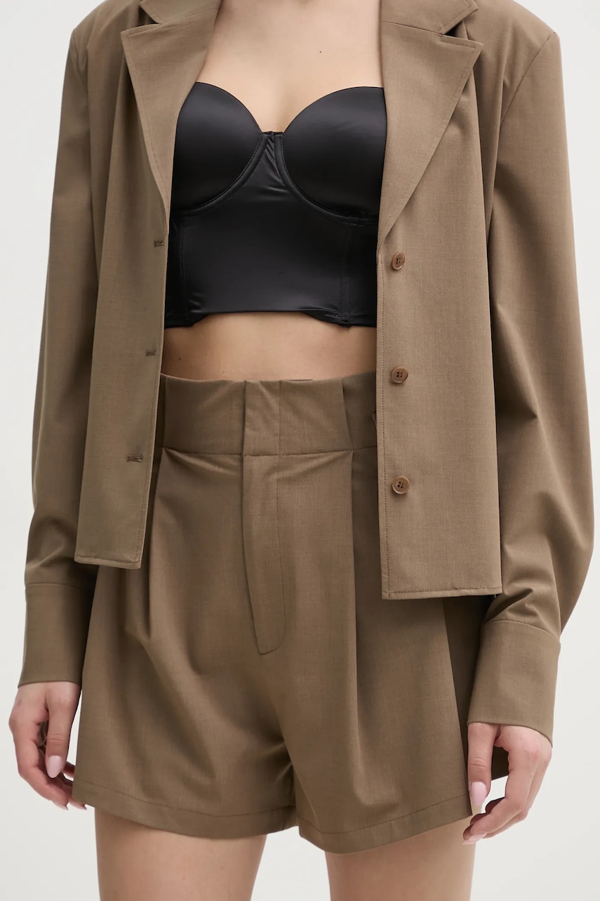 Σορτς ISABELLE BLANCHE χρώμα: μπεζ, IS25SS-P019-T003