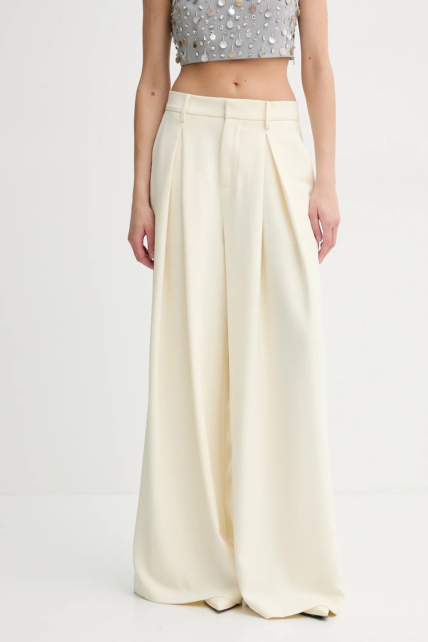 Παντελόνι ISABELLE BLANCHE χρώμα: κίτρινο, IS25SS-P041-T008