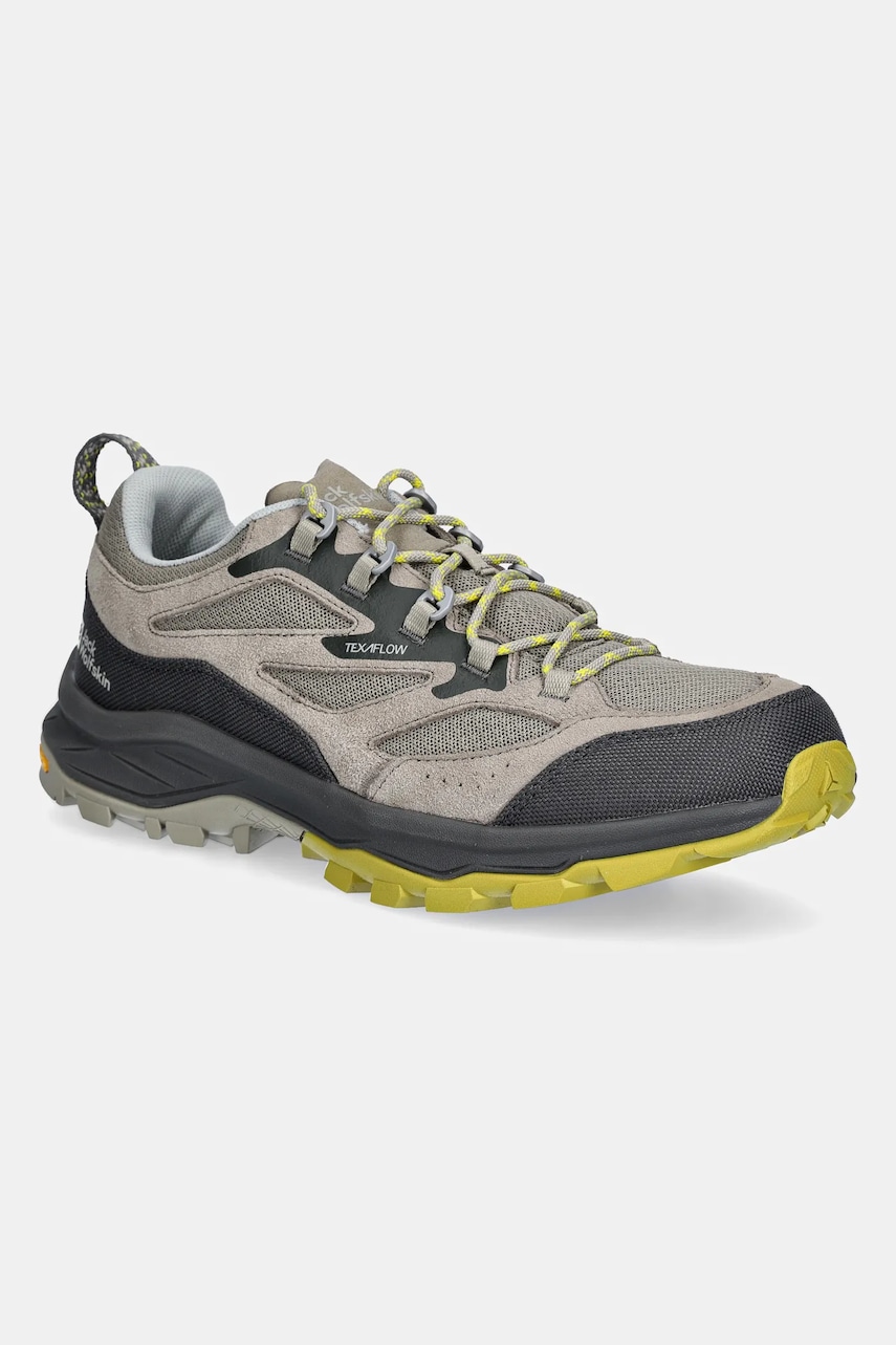 Παπούτσια Jack Wolfskin Cyrox Vent Low χρώμα: γκρι, A64089