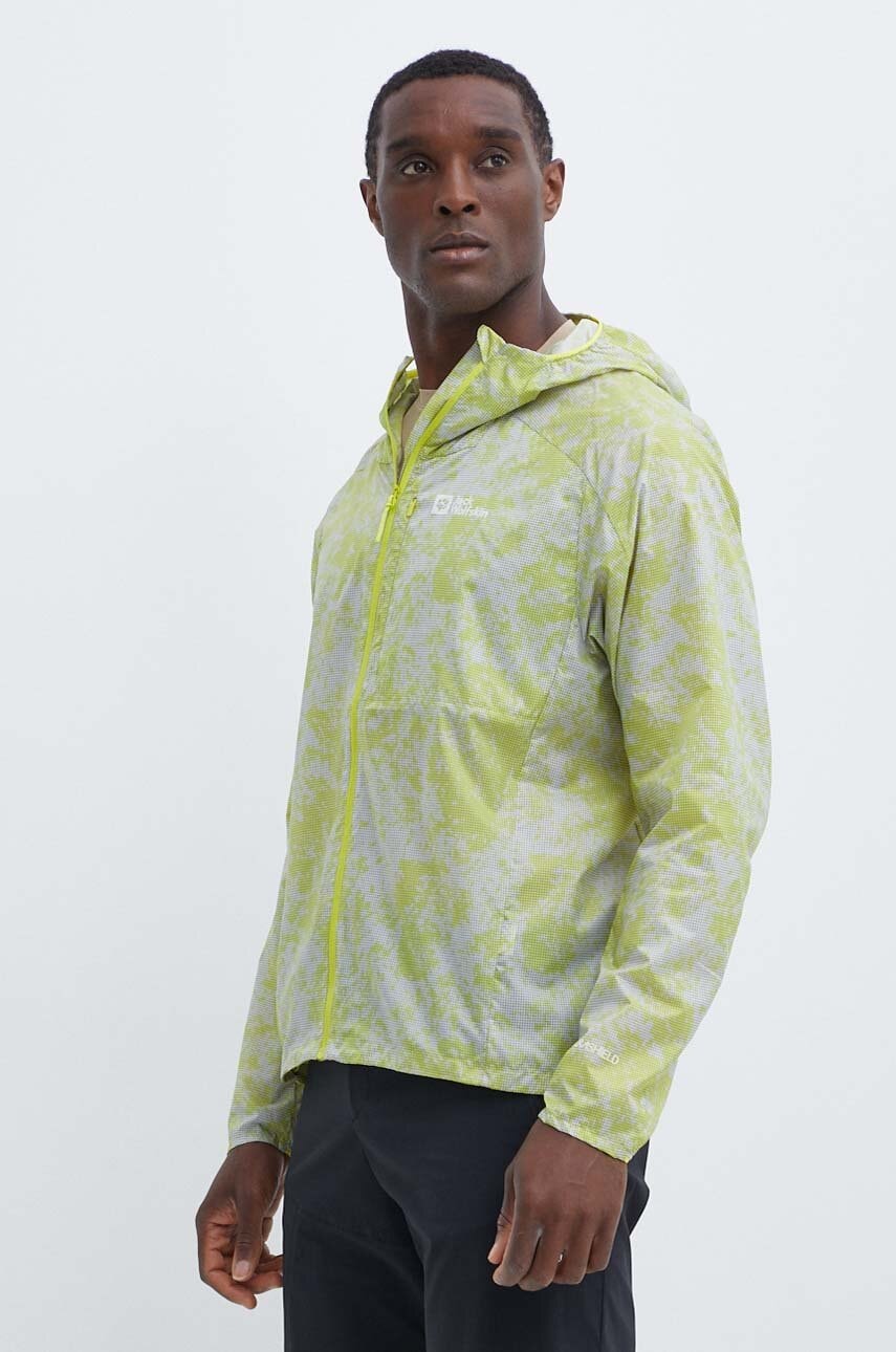 Μπουφάν Jack Wolfskin Prelight Wind χρώμα: κίτρινο