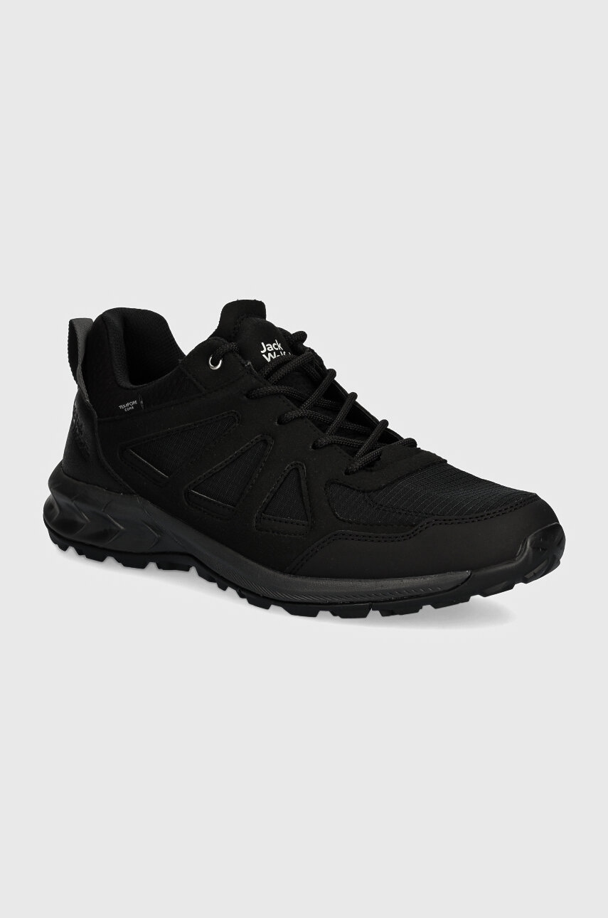 Παπούτσια Jack Wolfskin Woodland 2 Texapore Low χρώμα: μαύρο, 4051271