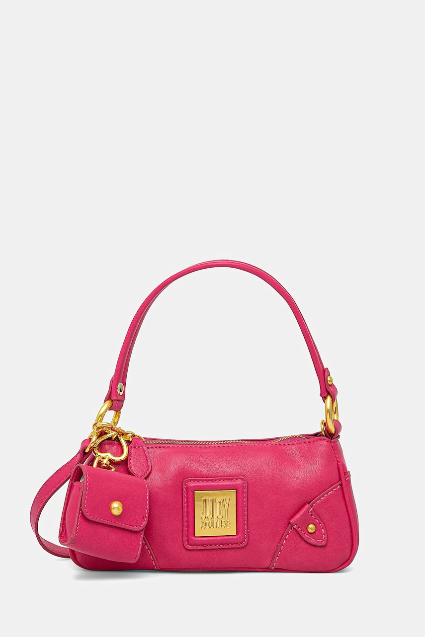Τσάντα Juicy Couture POPPY χρώμα: ροζ, BEJYF8787WVP
