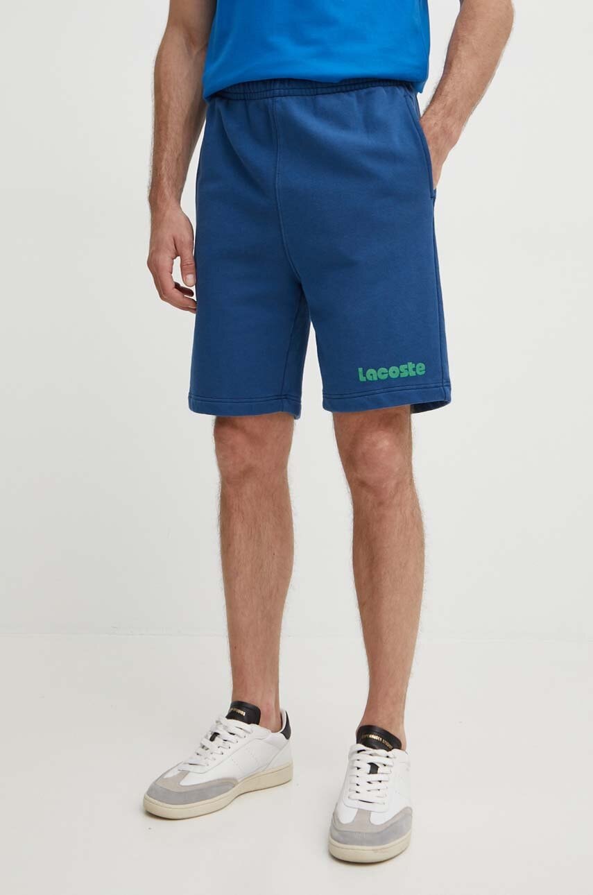 Βαμβακερό σορτσάκι Lacoste χρώμα: ναυτικό μπλε