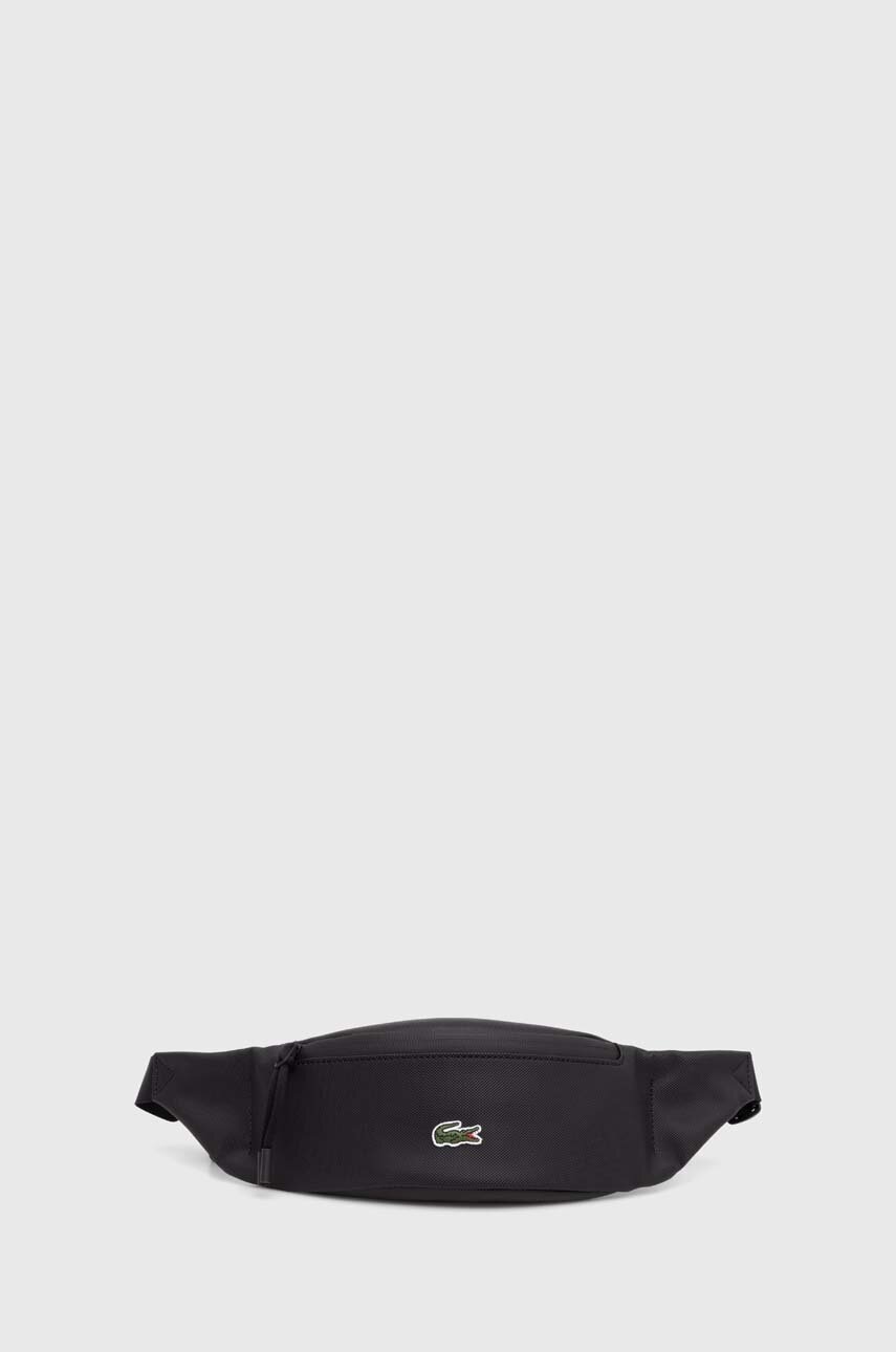 Τσάντα φάκελος Lacoste χρώμα: μαύρο