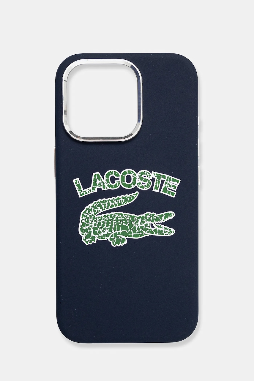 Θήκη κινητού Lacoste iPhone 16 Pro 6.3 χρώμα: ναυτικό μπλε, LCHMP16LUCRV