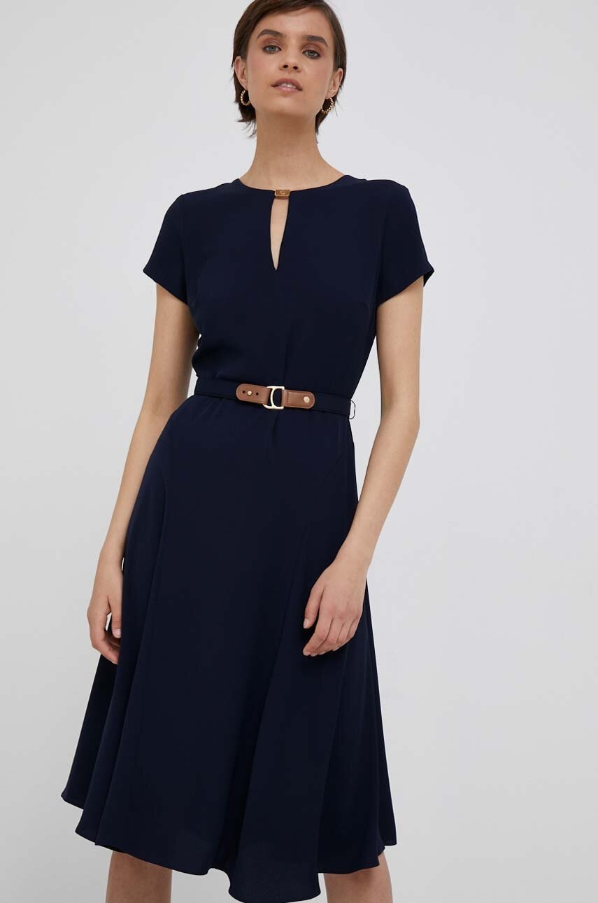 Φόρεμα Lauren Ralph Lauren χρώμα: ναυτικό μπλε