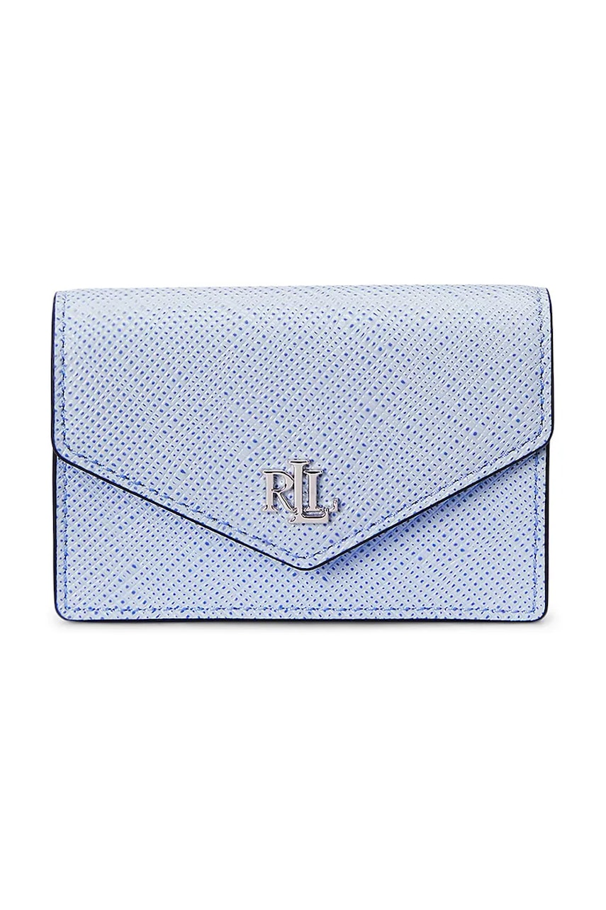 Δερμάτινο πορτοφόλι Lauren Ralph Lauren χρώμα: μπλε, 432967060
