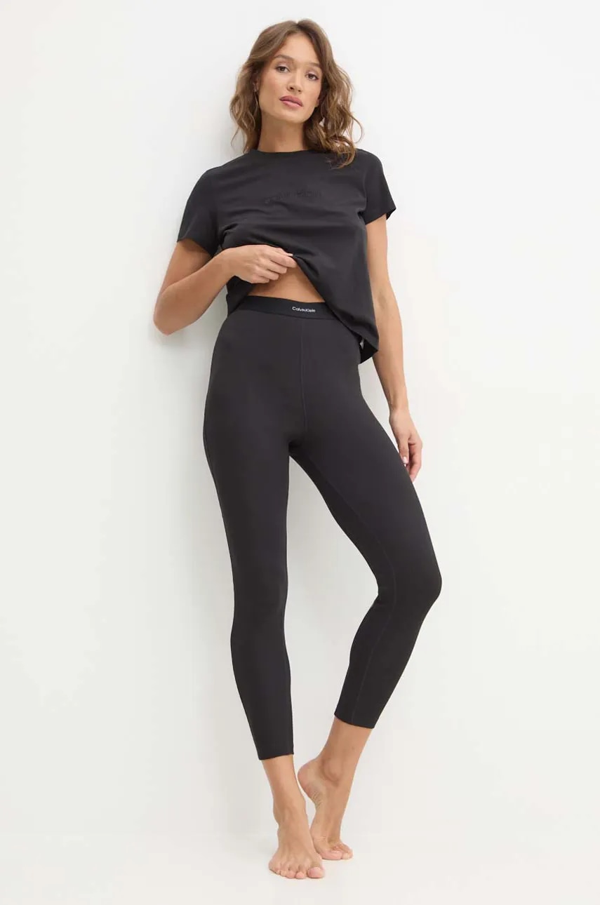 Κολάν lounge Calvin Klein Underwear χρώμα: μαύρο, 000QS7220E