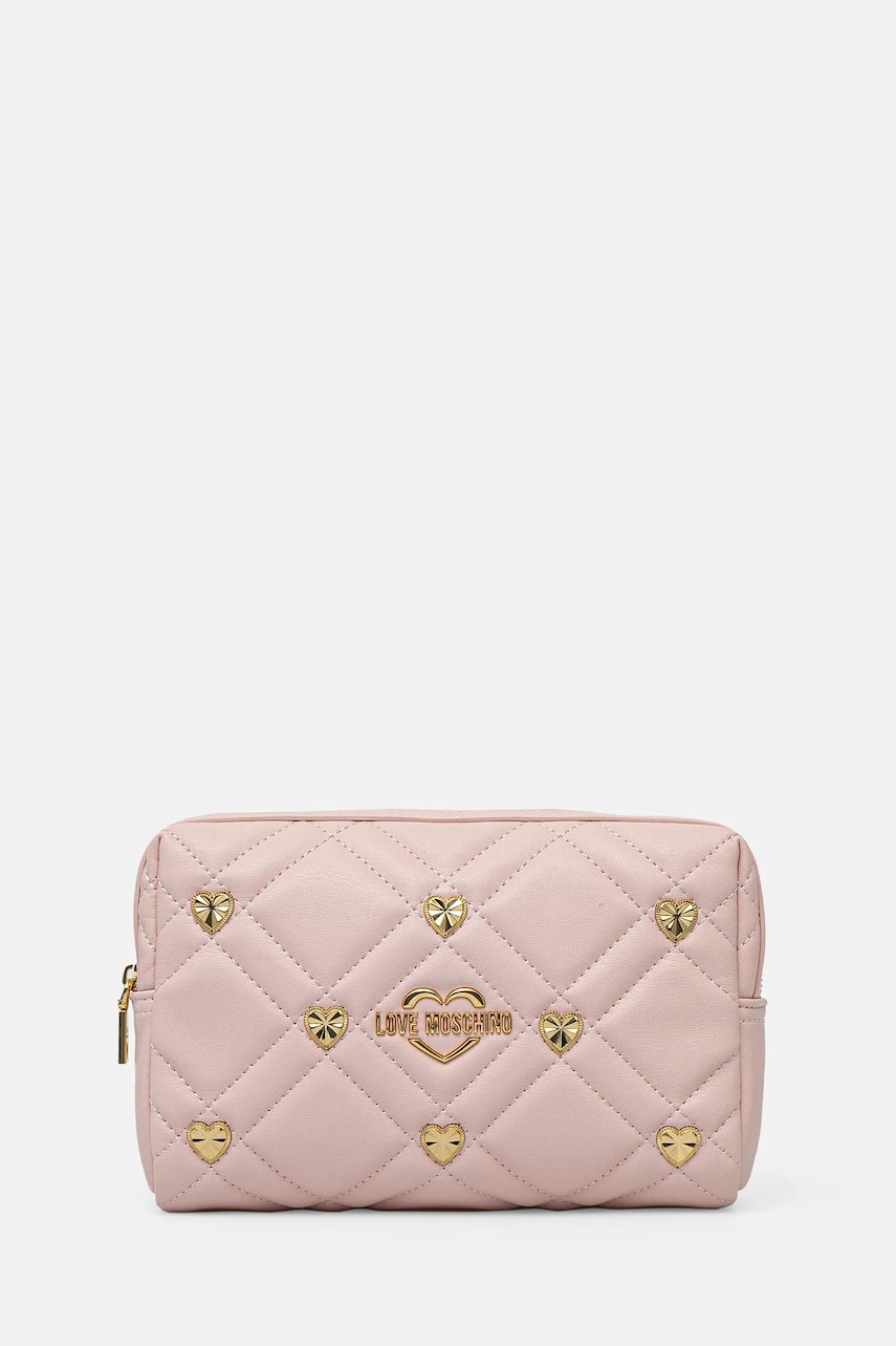 Νεσεσέρ καλλυντικών Love Moschino χρώμα: ροζ, JC5300PP1