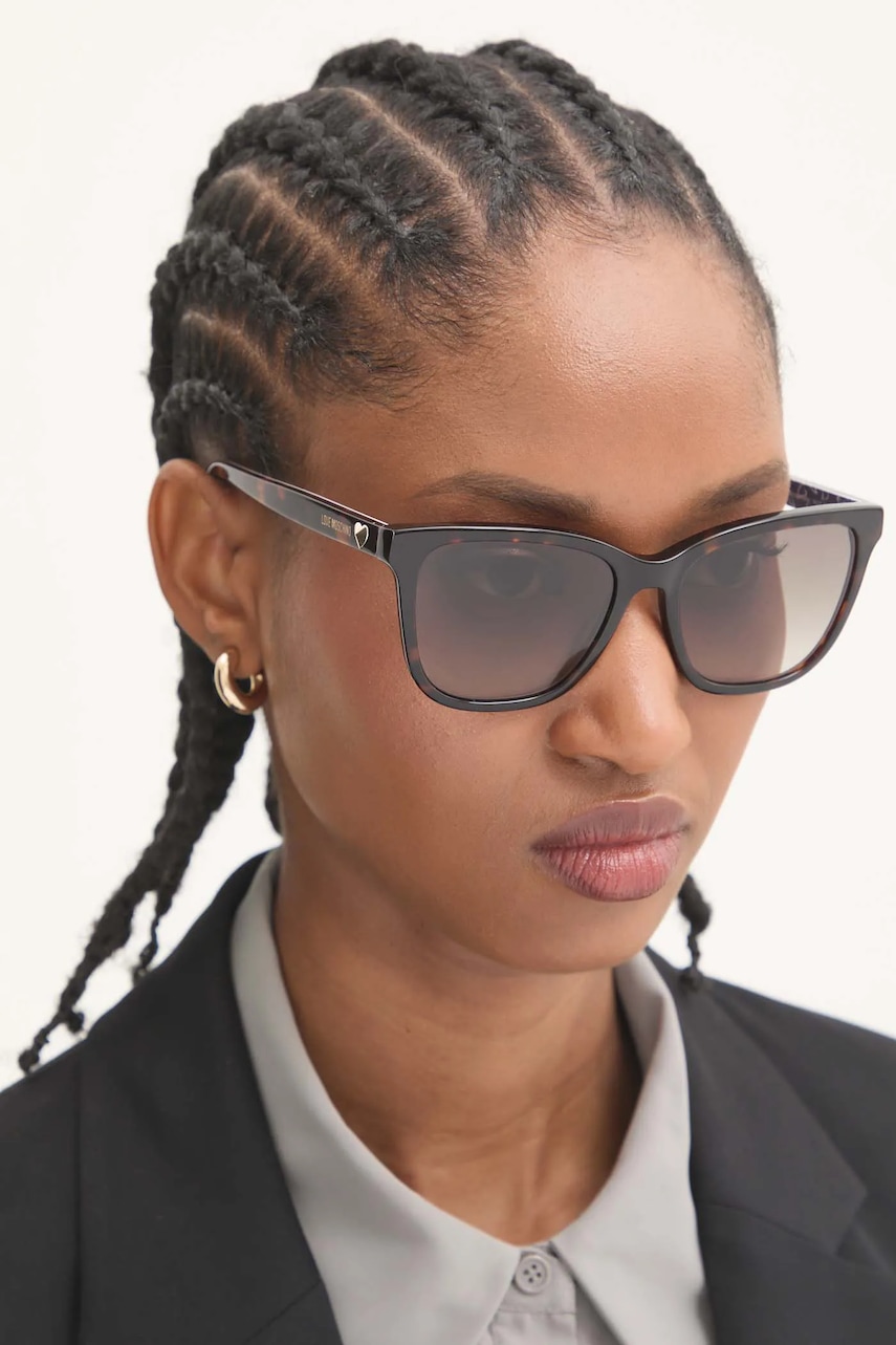 Γυαλιά ηλίου Love Moschino χρώμα: καφέ, MOL078/S