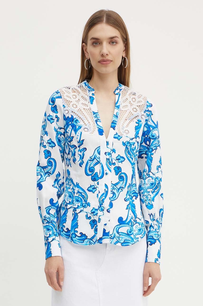 Πουκάμισο με μείγμα από λινό Marciano Guess BLUE NOTE 4GGH07 9708Z