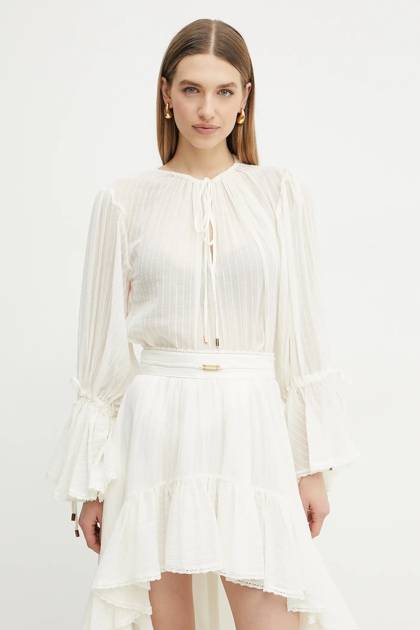 Βαμβακερή μπλούζα Marciano Guess ELSA γυναικεία, χρώμα: μπεζ, 5GGH33 7317A