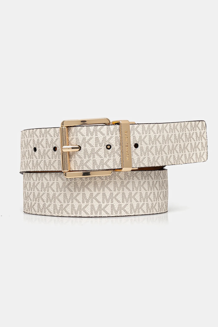 Αναστρέψιμη ζώνη MICHAEL Michael Kors χρώμα: μπεζ