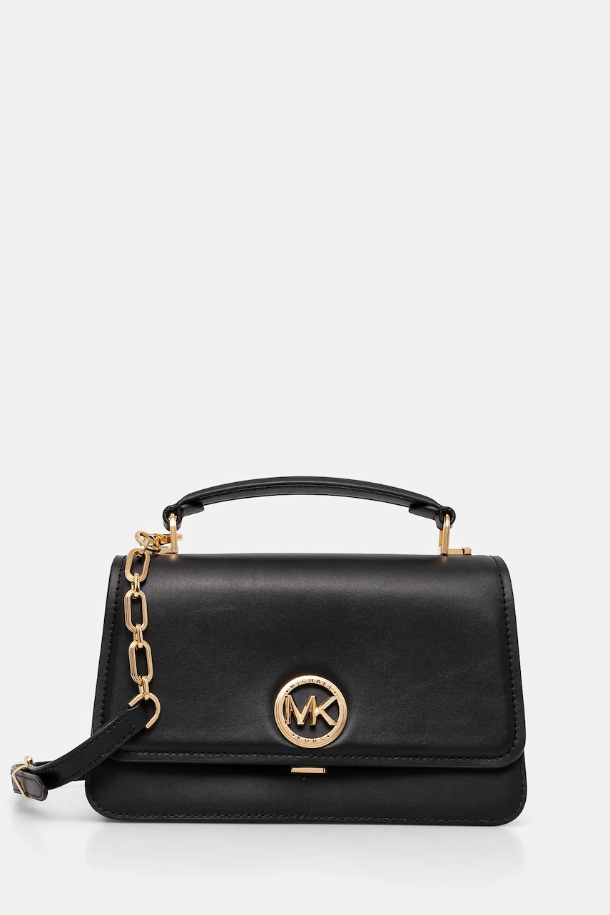 Δερμάτινη τσάντα MICHAEL Michael Kors χρώμα: μαύρο, 30T4GD8S6L