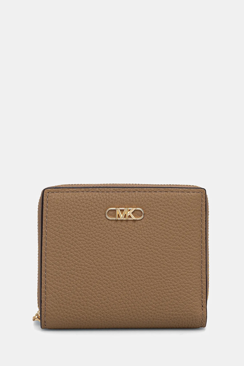 Δερμάτινο πορτοφόλι MICHAEL Michael Kors γυναικείο, χρώμα: πράσινο, 32S5G8ED1L
