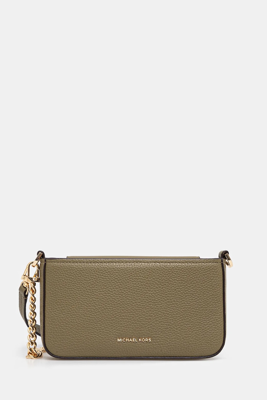 Δερμάτινη τσάντα MICHAEL Michael Kors χρώμα: πράσινο, 32S5GYTU1L