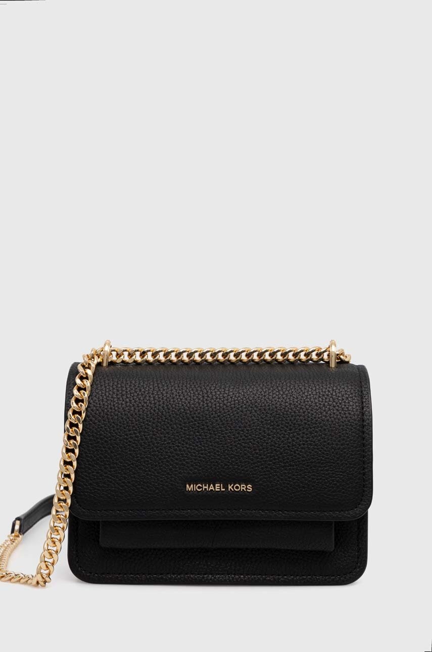 Δερμάτινη τσάντα MICHAEL Michael Kors χρώμα: μαύρο, 32T4GC7C1T
