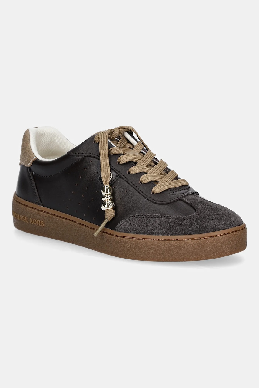 Δερμάτινα αθλητικά παπούτσια MICHAEL Michael Kors Scotty χρώμα: καφέ, 43F5SCFS1S.251