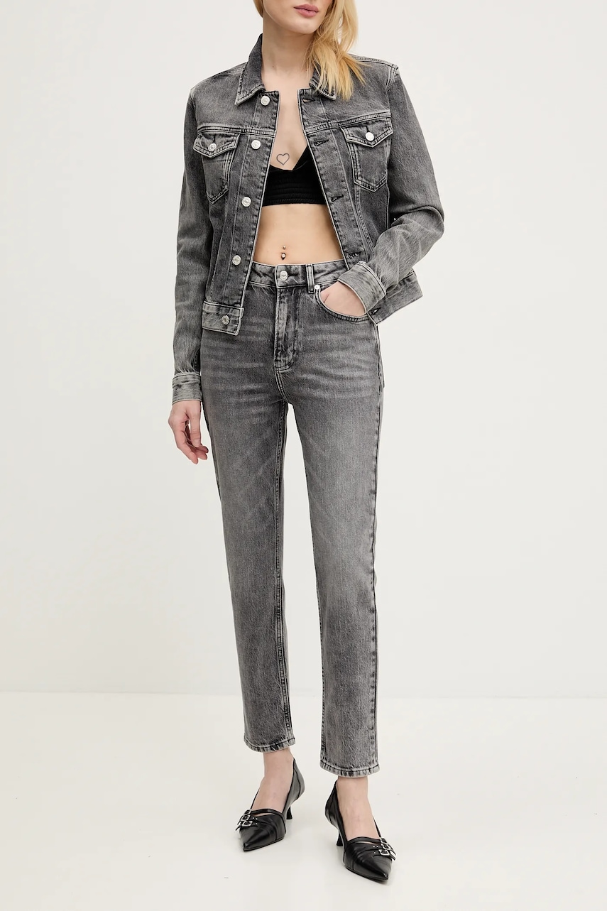 Τζιν παντελόνι Moschino Jeans χρώμα: γκρι, 0319 3219
