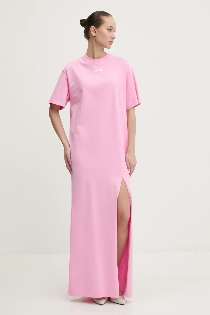 Φόρεμα MSGM χρώμα: ροζ, 3841MDA83.257002