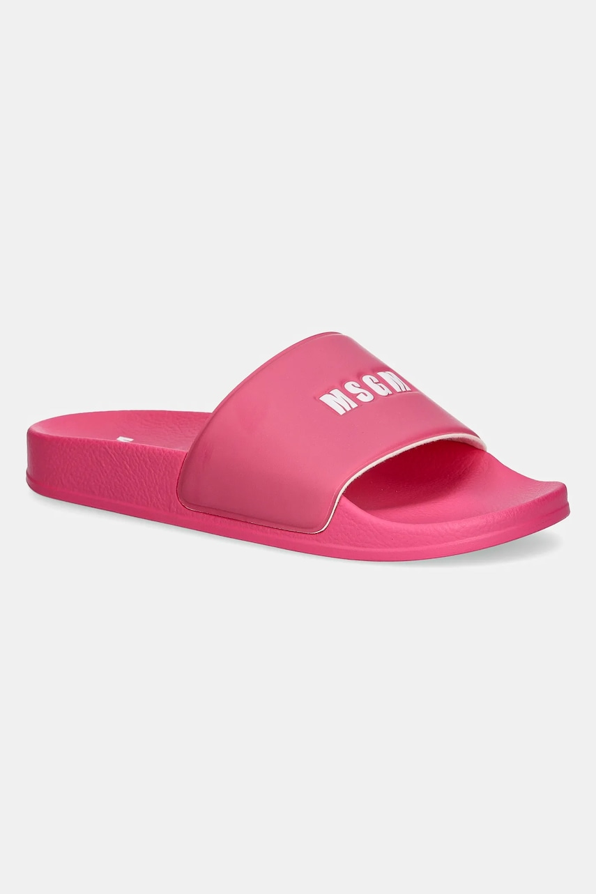 Παντόφλες MSGM χρώμα: ροζ, 3841MDS208