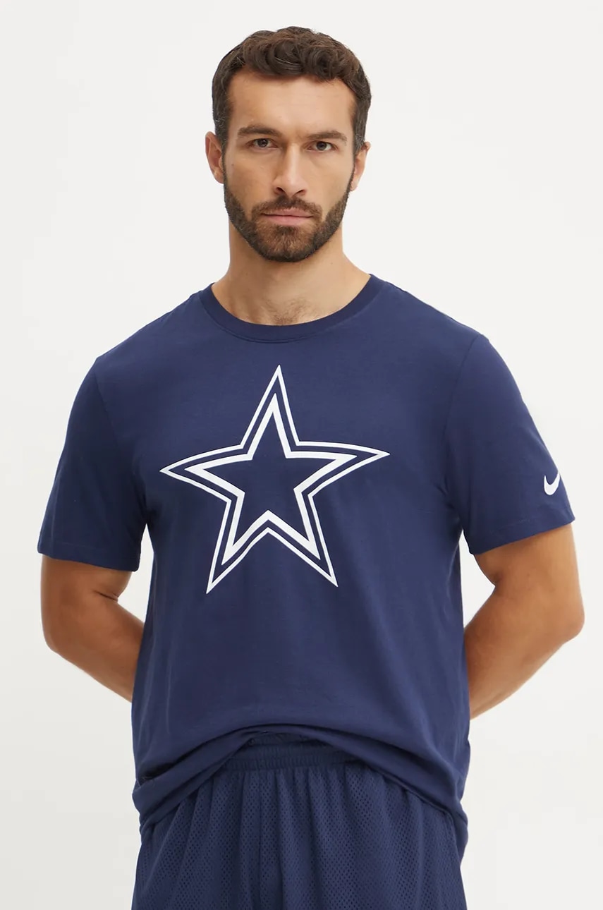 Βαμβακερό μπλουζάκι Nike Dallas Cowboys ανδρικό, χρώμα: ναυτικό μπλε, N199-41S-7RD-CLH