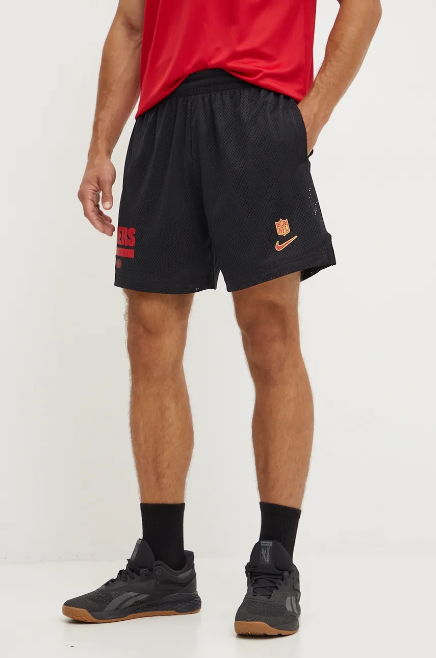 Σορτς προπόνησης Nike San Francisco 49ers χρώμα: μαύρο, 02EO-048Y-73-ZLE