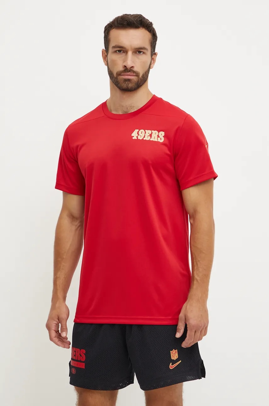 Μπλουζάκι προπόνησης Nike San Francisco 49ers χρώμα: κόκκινο, 02ES-084K-73-K0Z