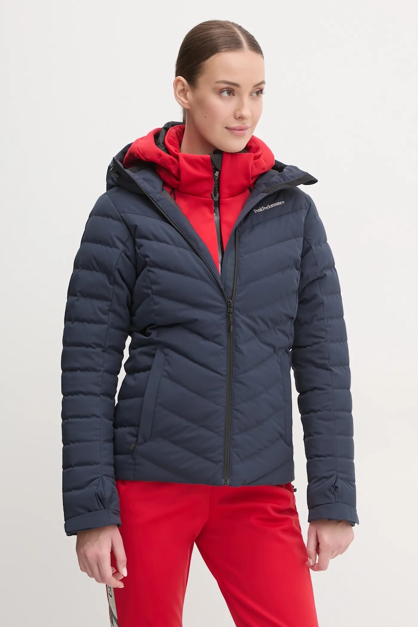 Μπουφάν με επένδυση από πούπουλα Peak Performance Frost χρώμα: ναυτικό μπλε