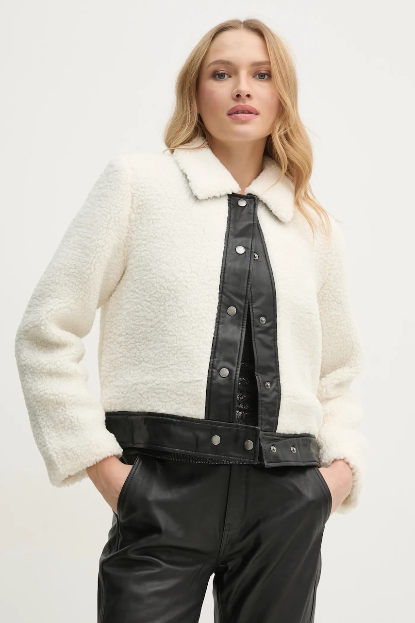 Μπουφάν Pepe Jeans FATIMA χρώμα: μπεζ, PL402496
