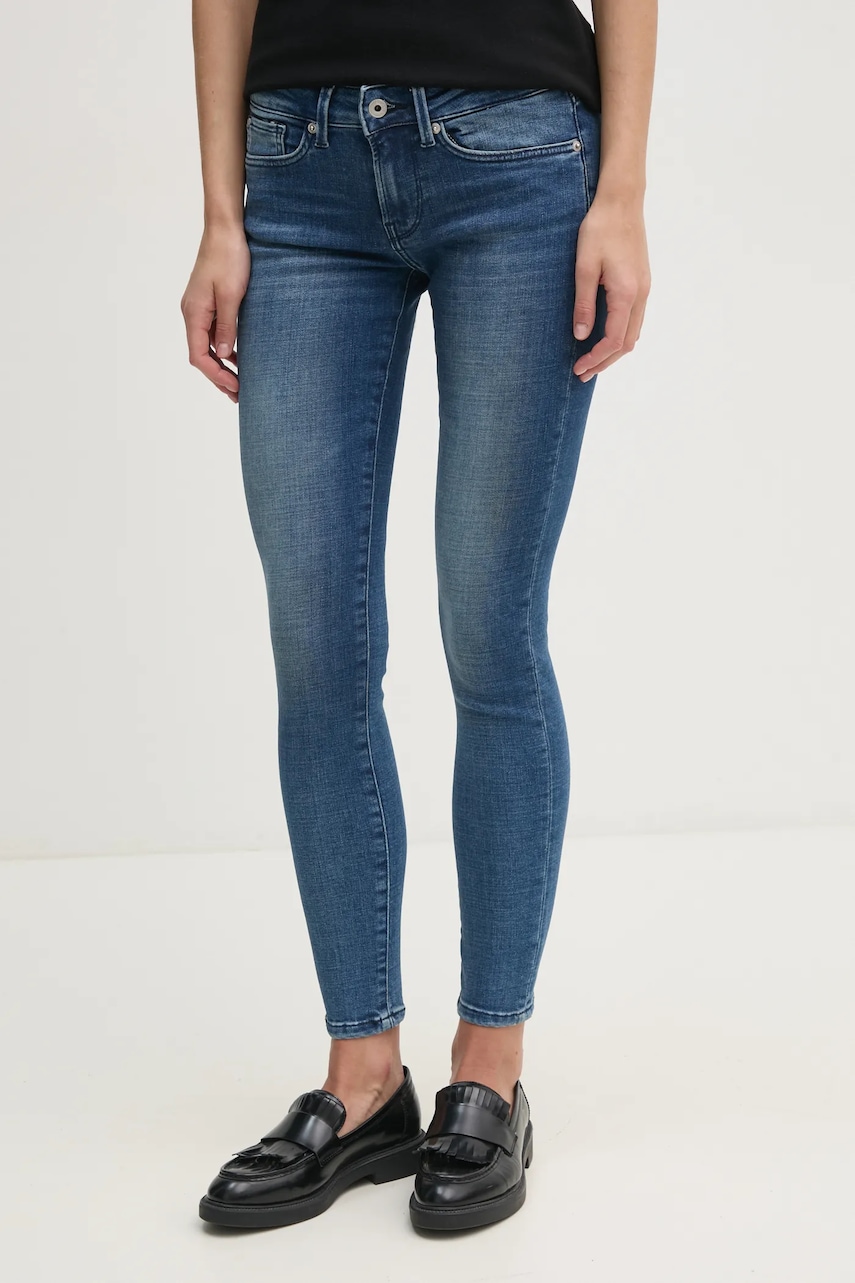 Τζιν παντελόνι Pepe Jeans SKINNY JEANS LW SOHO χρώμα: ναυτικό μπλε, PL204583ED8