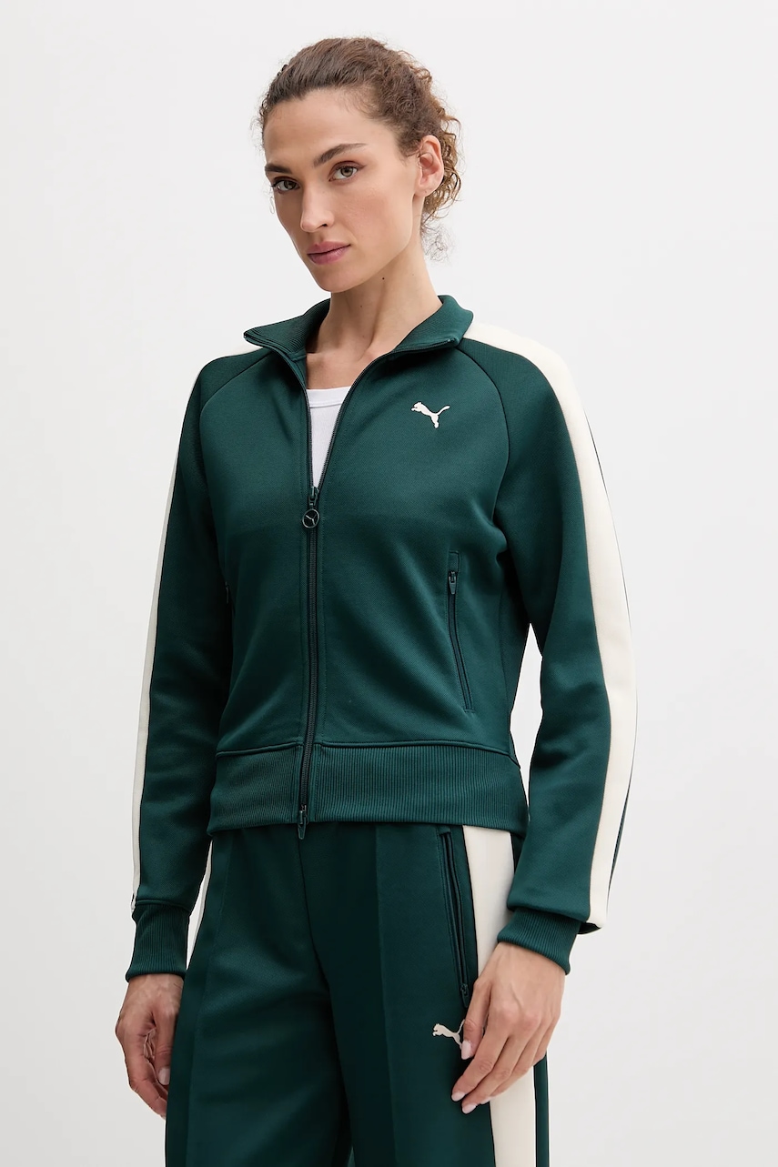 Μπλούζα Puma χρώμα: καφέ, 629796