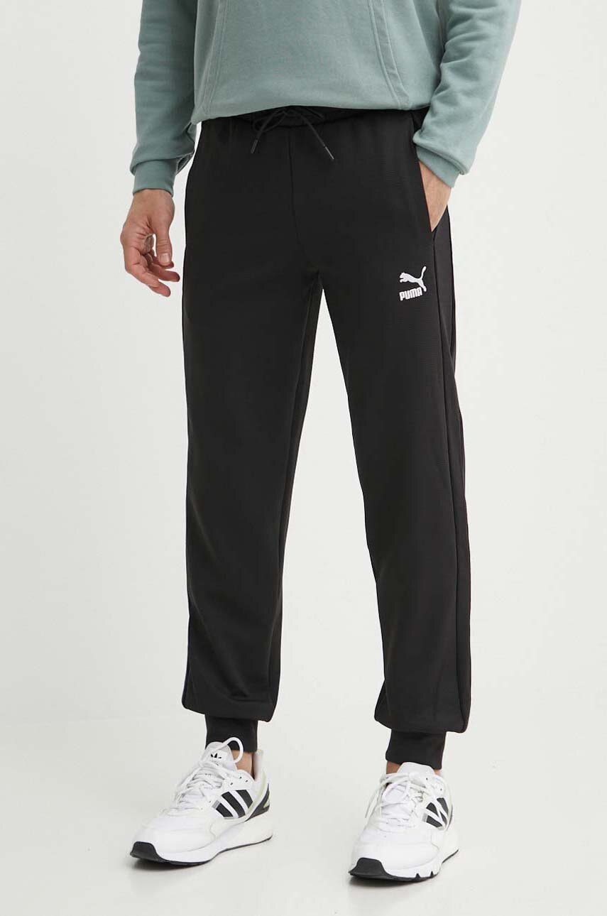 Παντελόνι φόρμας Puma χρώμα μαύρο 678972