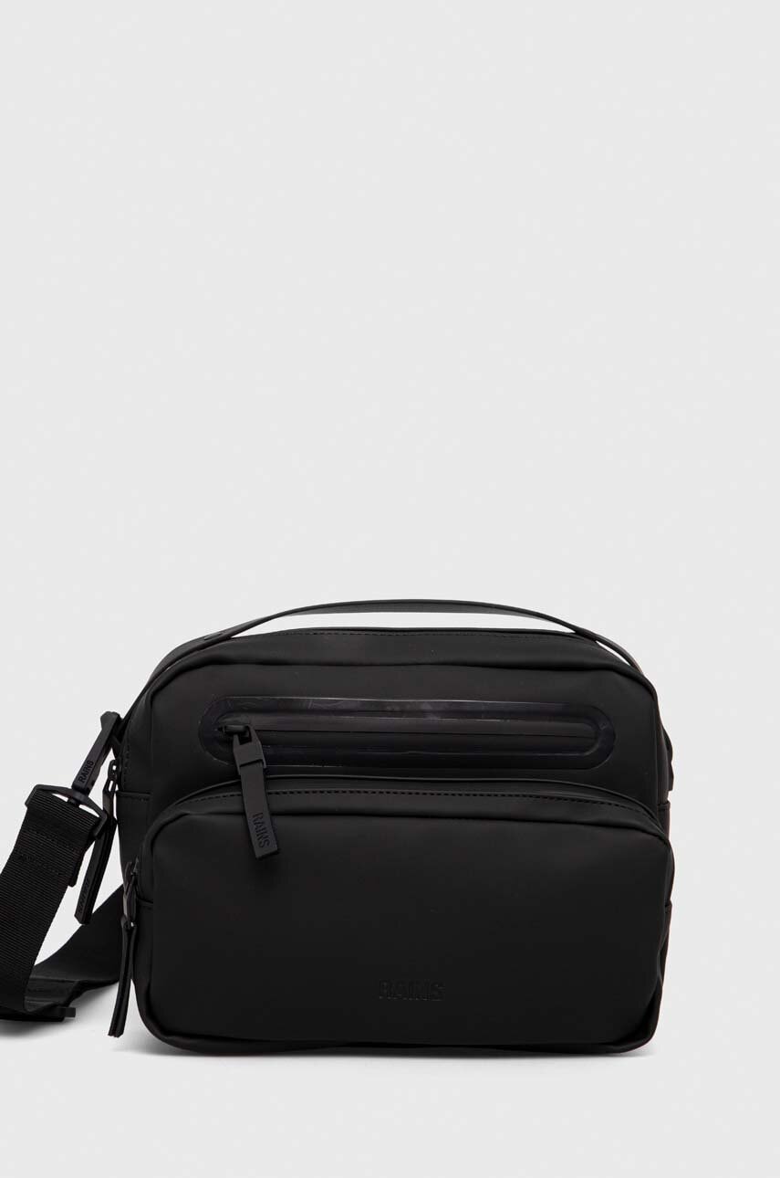 Τσάντα Rains 14110 Crossbody Bags χρώμα: μαύρο