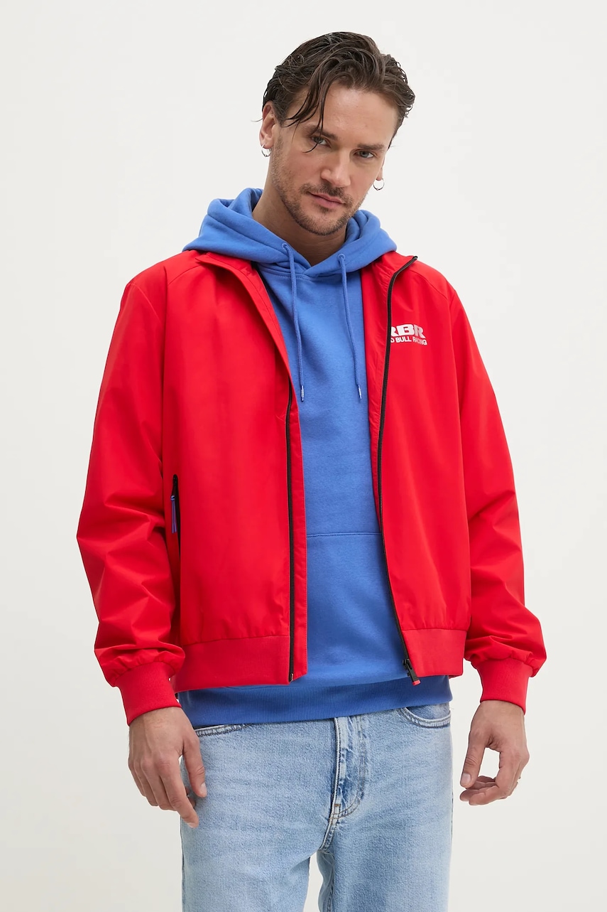 Μπουφάν Red Bull Racing x Pepe Jeans MARINA WINDBREAKER χρώμα: κόκκινο, RM400012