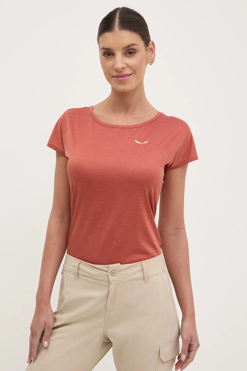 Αθλητικό μπλουζάκι Salewa Puez Melange χρώμα: γκρι, 00.0000026538