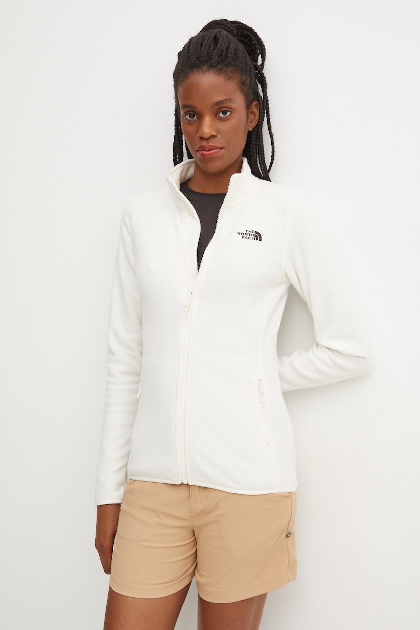 Αθλητική μπλούζα The North Face 100 Glacier χρώμα: μπεζ, NF0A855O4HP1