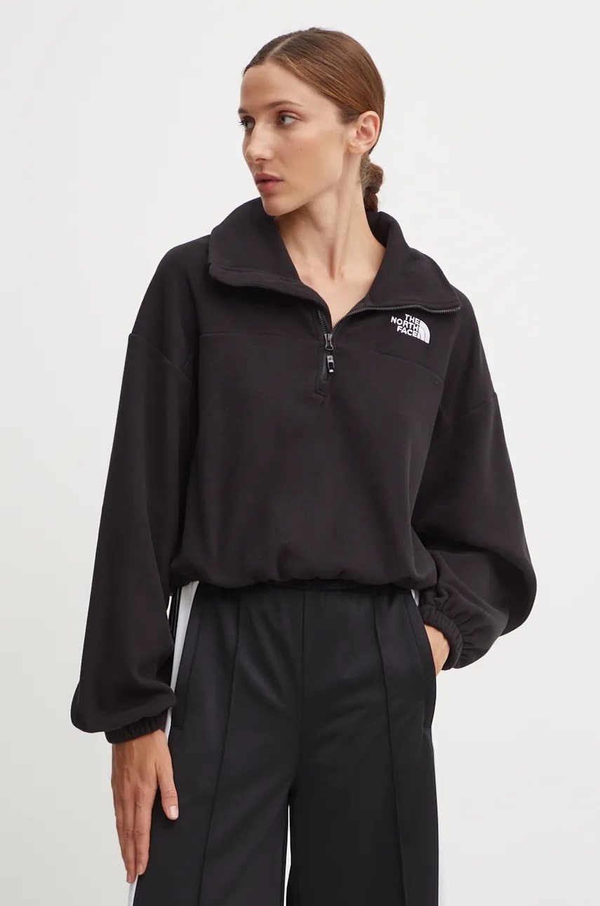 Αθλητική μπλούζα The North Face 100 Glacier χρώμα: μαύρο, NF0A89J9JK31
