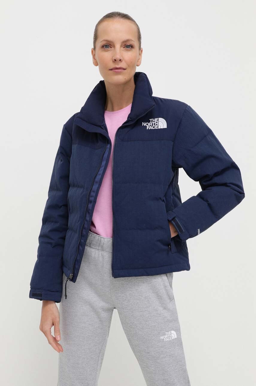 Μπουφάν με επένδυση από πούπουλα The North Face 92 RIPSTOP NUPTSE χρώμα: ναυτικό μπλε
