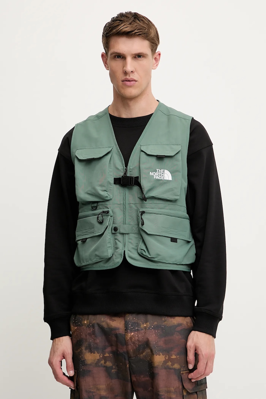 Αμάνικο μπουφάν The North Face TNF X NSE χρώμα: πράσινο, NF0A8BK2HCH1