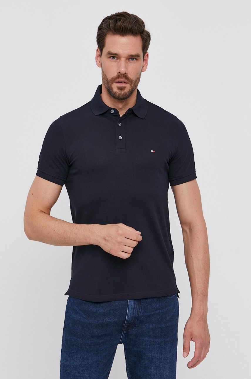 Πόλο Tommy Hilfiger ανδρικό, χρώμα: ναυτικό μπλε