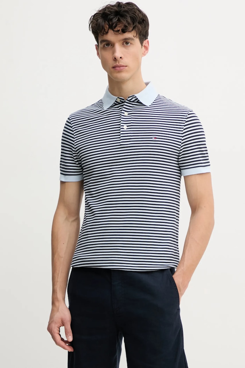 Ζακέτα από μίγμα μαλλιού Tommy Hilfiger χρώμα: μπλε, MW0MW17771