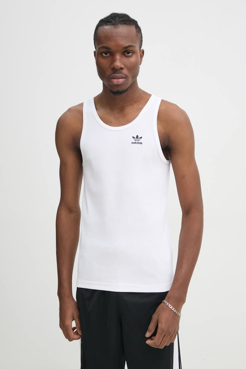 Top adidas Originals Essential χρώμα: μπεζ, IY7366