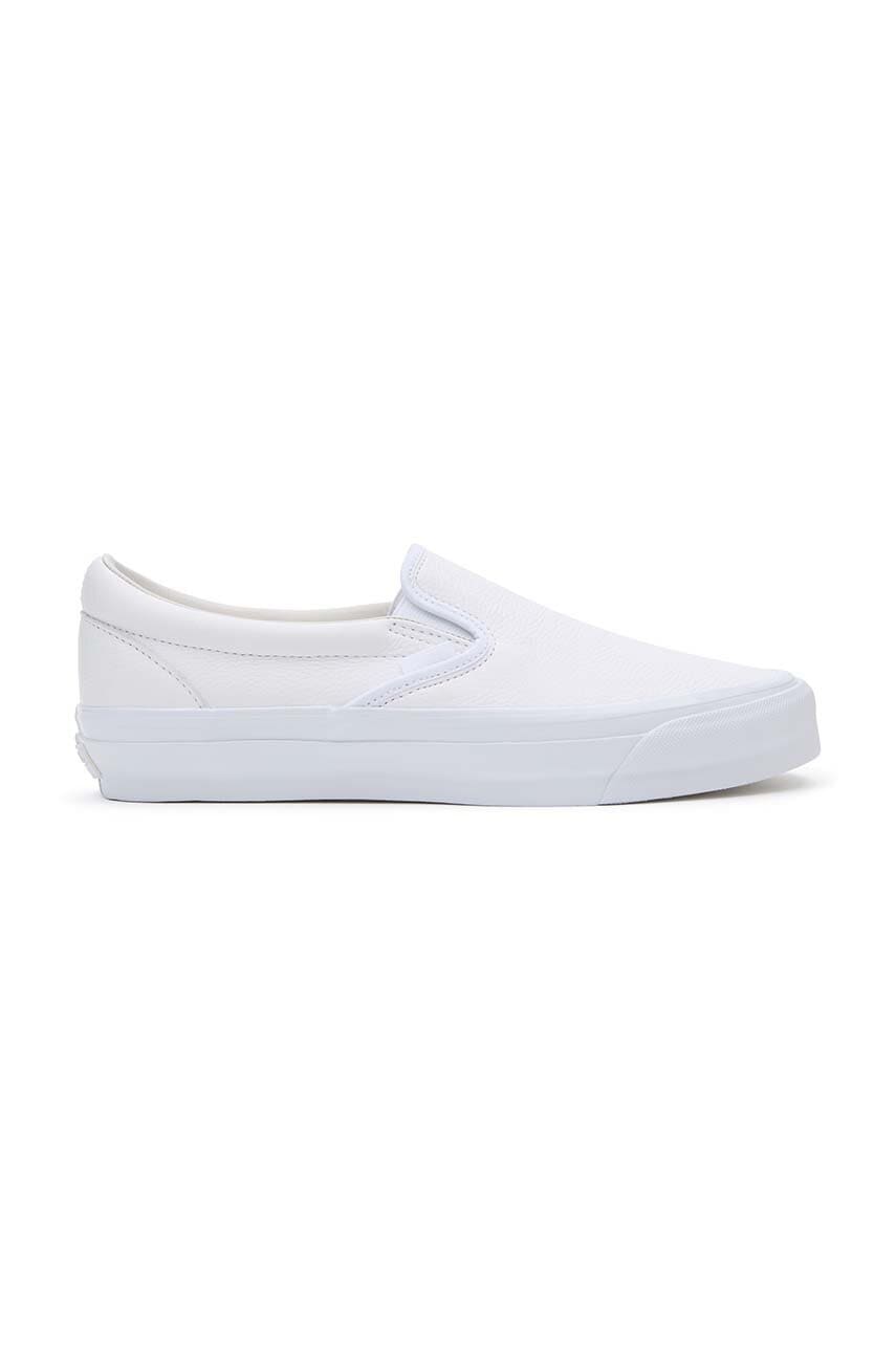Δερμάτινα ελαφριά παπούτσια Vans Premium Standards Slip-On Reissue 98 χρώμα: άσπρο, VN000CSEWWW1