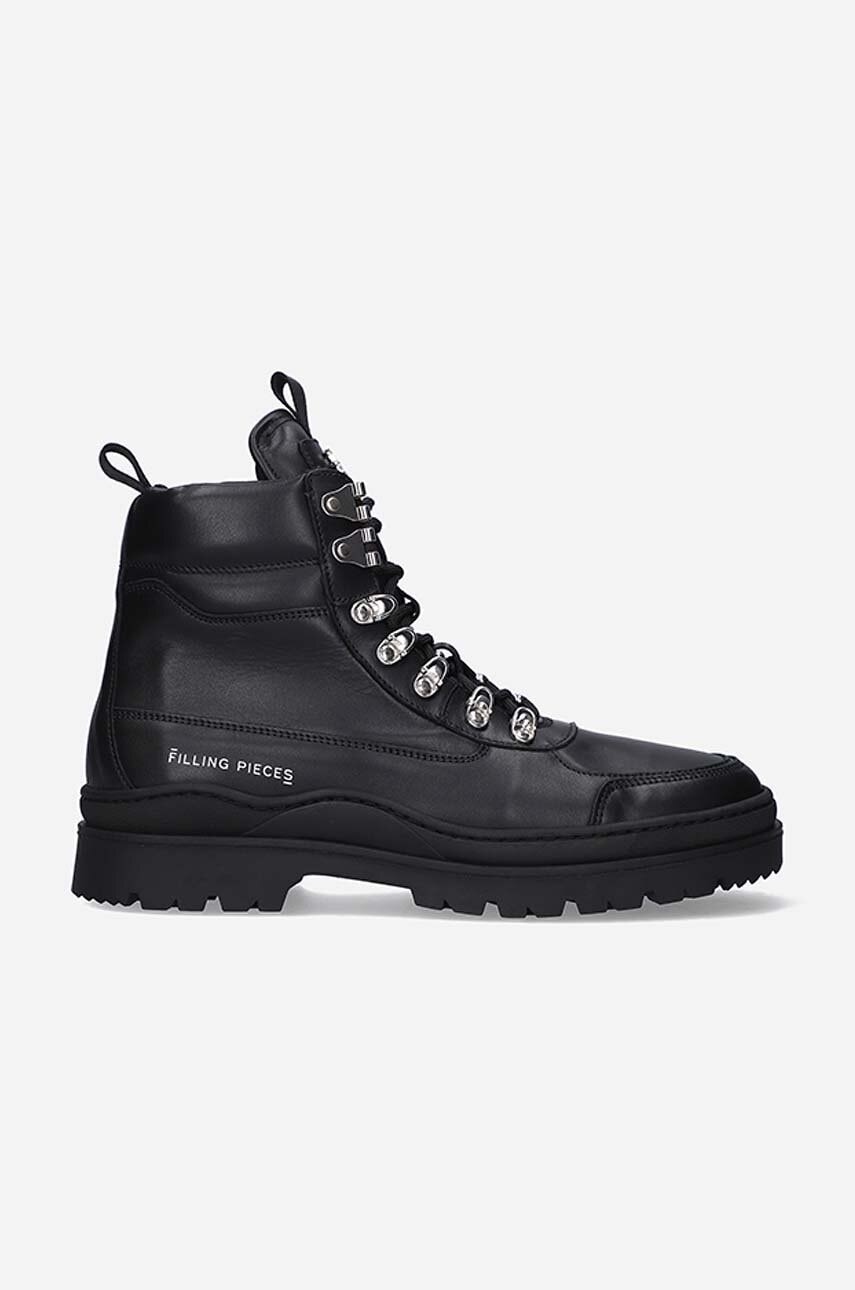Δερμάτινα workers Filling Pieces χρώμα μαύρο 63322901861