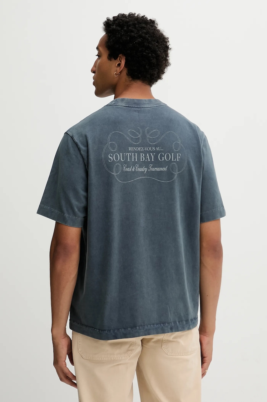 Βαμβακερό μπλουζάκι Abercrombie & Fitch ανδρικό, χρώμα: γκρι, KI123-5233-903